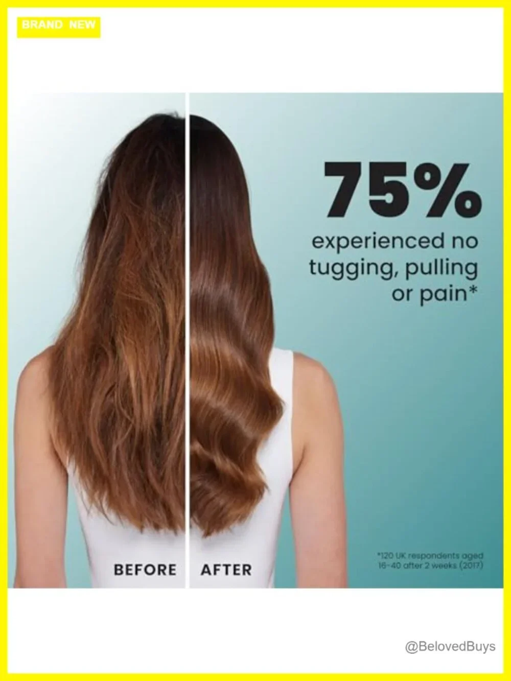 Travel Size Detangling Hair Brush with Patented Two-Tier Teeth